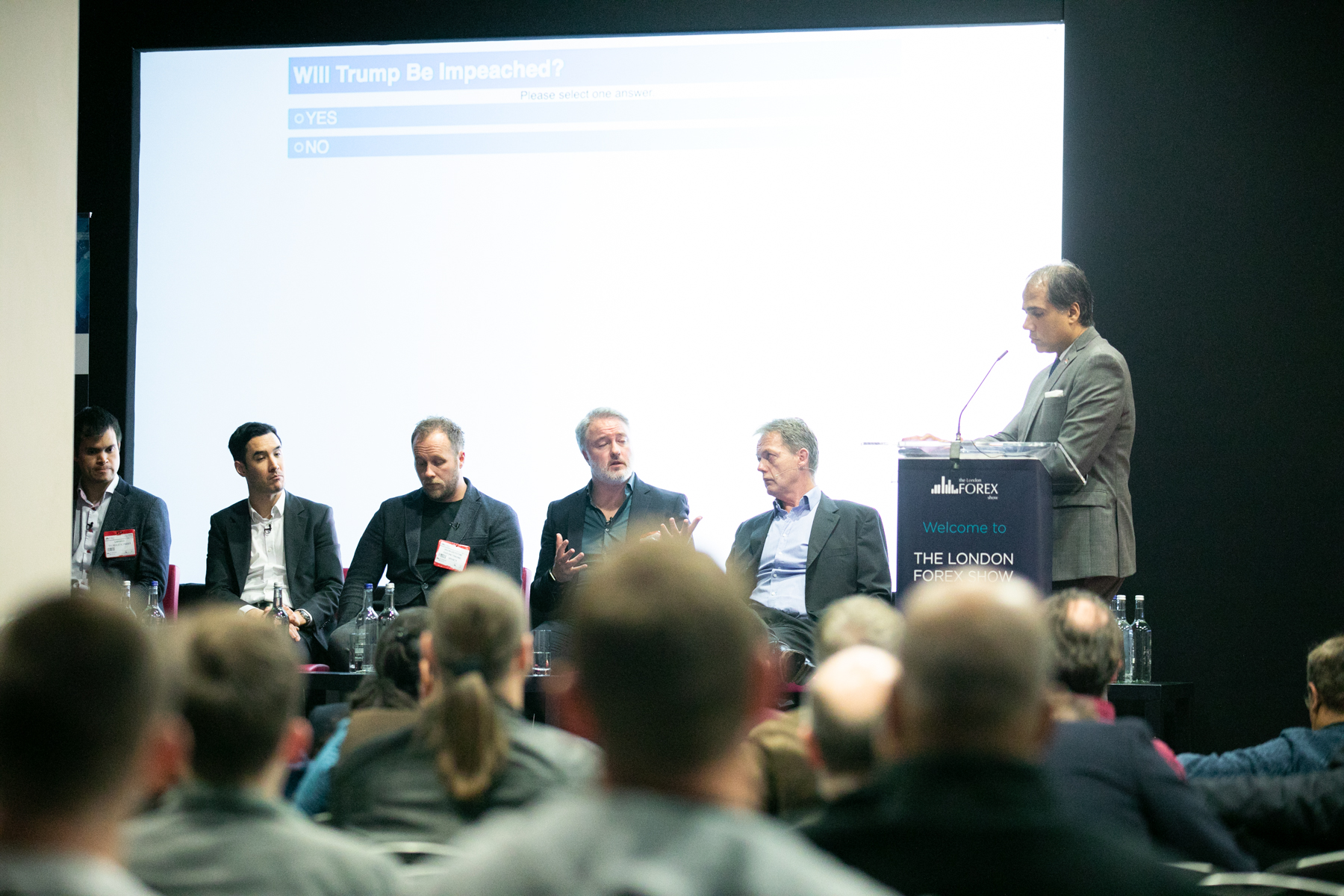 Adam Harris taking part in a live panel discussion